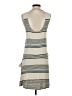 Chaser Stripes Gray Casual Dress Size S - photo 2