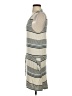 Chaser Stripes Gray Casual Dress Size S - photo 5