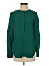 J.Crew 100% Viscose Green Long Sleeve Blouse Size 0 - photo 1