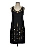 Ali Ro 100% Polyester Graphic Black Cocktail Dress Size 4 - photo 1