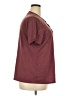 Unbranded 100% Polyester Burgundy Short Sleeve Top Size 2X - photo 4