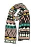 Unbranded 100% Polyester Teal Black Scarf One size - photo 1