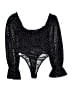 PrettyLittleThing Black 3/4 Sleeve Blouse Size 6 - photo 2