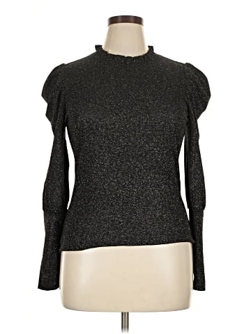Aqua Long Sleeve Top (view 1)