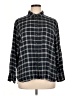 Treasure & Bond Plaid Blue Black Long Sleeve Button-Down Shirt Size XL - photo 1
