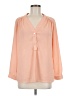 Brigitte Bailey 100% Polyester Orange 3/4 Sleeve Blouse Size M - photo 1