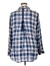 Meri Skye 100% Lyocell Plaid Blue Long Sleeve Button-Down Shirt Size 1X - photo 2
