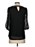 Polagram 100% Polyester Black 3/4 Sleeve Blouse Size S - photo 2