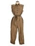 Amour Vert Solid Brown Tan Jumpsuit Size M - photo 1