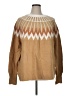 French Connection Chevron-herringbone Tan Pullover Sweater Size XL - photo 1