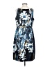 Tahari Print Blue Cocktail Dress Size P (petite) - photo 2