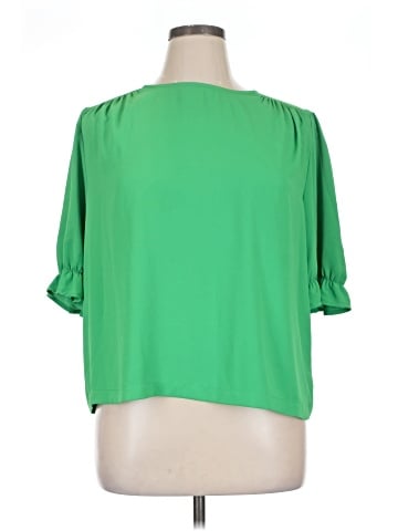 Marled by Reunited Short Sleeve Blouse (view 1)