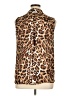 ILE New York 100% Polyester Animal Print Brown Sleeveless Blouse Size XL - photo 2