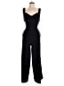 Donna Ricco Solid Black Jumpsuit Size 10 - photo 1