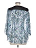 Guess 100% Polyester Blue 3/4 Sleeve Blouse Size L - photo 2