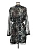 Charlie Jade 100% Polyester Paisley Gray Casual Dress Size M - photo 2