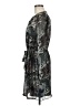 Charlie Jade 100% Polyester Paisley Gray Casual Dress Size M - photo 5