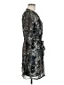 Charlie Jade 100% Polyester Paisley Gray Casual Dress Size M - photo 4