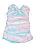 Unbranded Stripes Pink Swimsuit Top Size M - photo 1