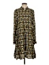Assorted Brands 100% Polyester Print Brown Black Casual Dress Size S - photo 1