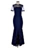 JS Collections Blue Cocktail Dress Size 4 - photo 1