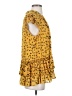 Unbranded 100% Polyester Yellow Short Sleeve Blouse Size S - photo 4