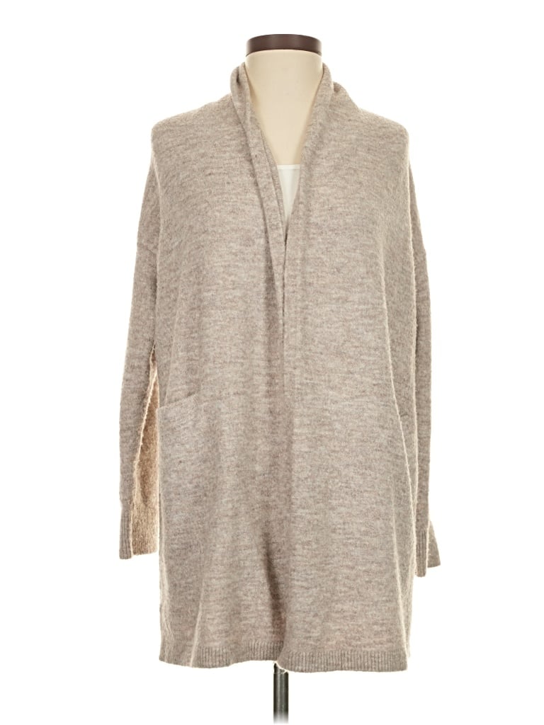 Pre-owned Ann Taylor Loft Cardigan Sweater In Tan