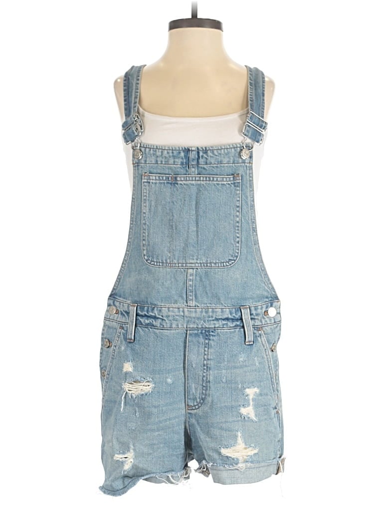Pre-owned Madewell Romper In Blue