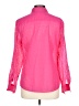 Foxcroft Polka Dots Pink Long Sleeve Blouse Size 10 - photo 2