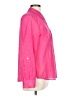 Foxcroft Polka Dots Pink Long Sleeve Blouse Size 10 - photo 4