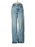 Zara Chevron-herringbone Blue Jeans Size 0 - photo 1