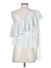 Likely 100% Polyester Silver 3/4 Sleeve Blouse Size M - photo 2