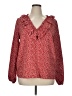 Unbranded Red Long Sleeve Blouse Size XL (estimated) - photo 1