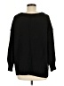 Unbranded 100% Acrylic Solid Black Pullover Sweater Size M (estimated) - photo 2