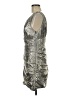 Ramy Brook 100% Polyester Metallic Silver Cocktail Dress Size 6 - photo 5