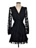Aqua 100% Polyester Black Blue Cocktail Dress Size XS - photo 1