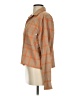 Standard Cloth Plaid Orange Long Sleeve Button-Down Shirt Size S - photo 5