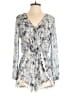 Astr 100% Polyester Tie-dye Blue Romper Size M - photo 1