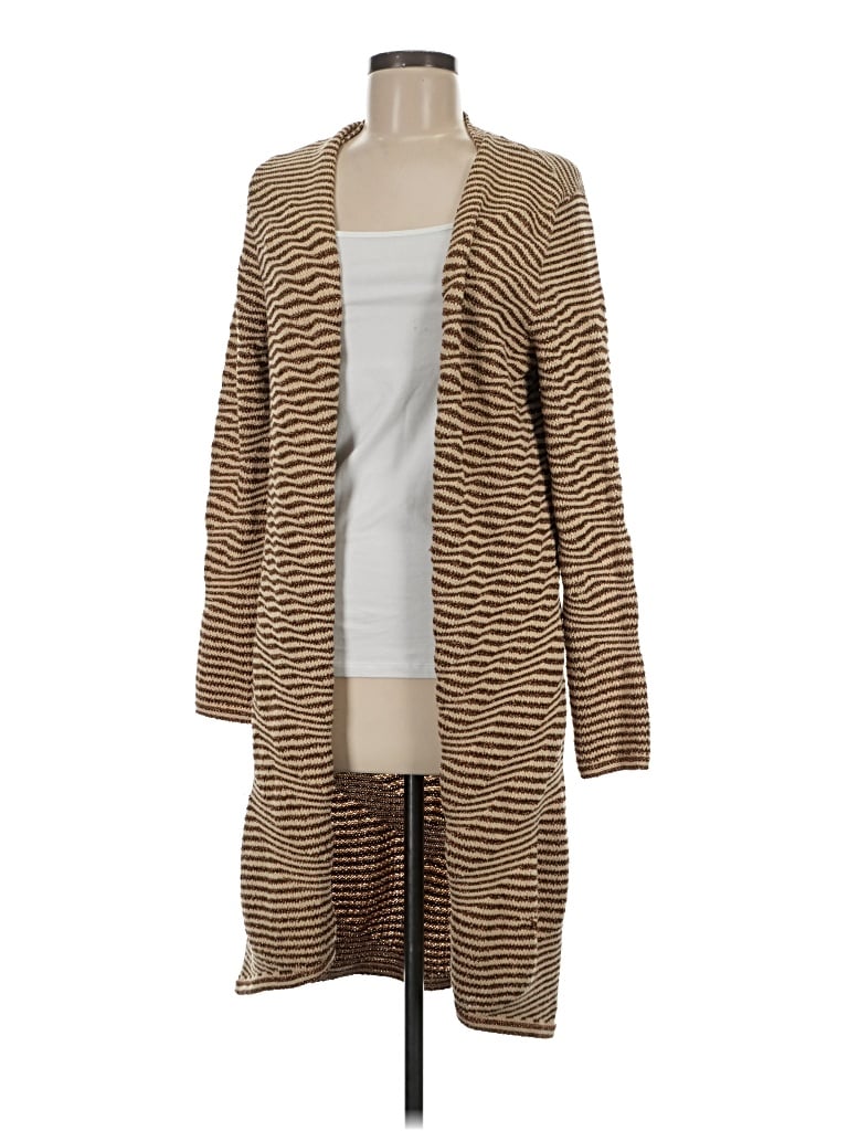 Pre-owned Chico's Cardigan Sweater In Tan