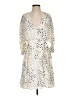 Habitual Animal Print Ivory Cocktail Dress Size XS (0) - photo 1