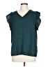 Shein 100% Polyester Teal Short Sleeve Blouse Size 12 - photo 1