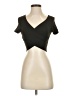 Shein Black Short Sleeve Top Size 2 - photo 1