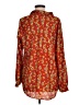 CAbi 100% Polyester Print Red Long Sleeve Blouse Size M - photo 2