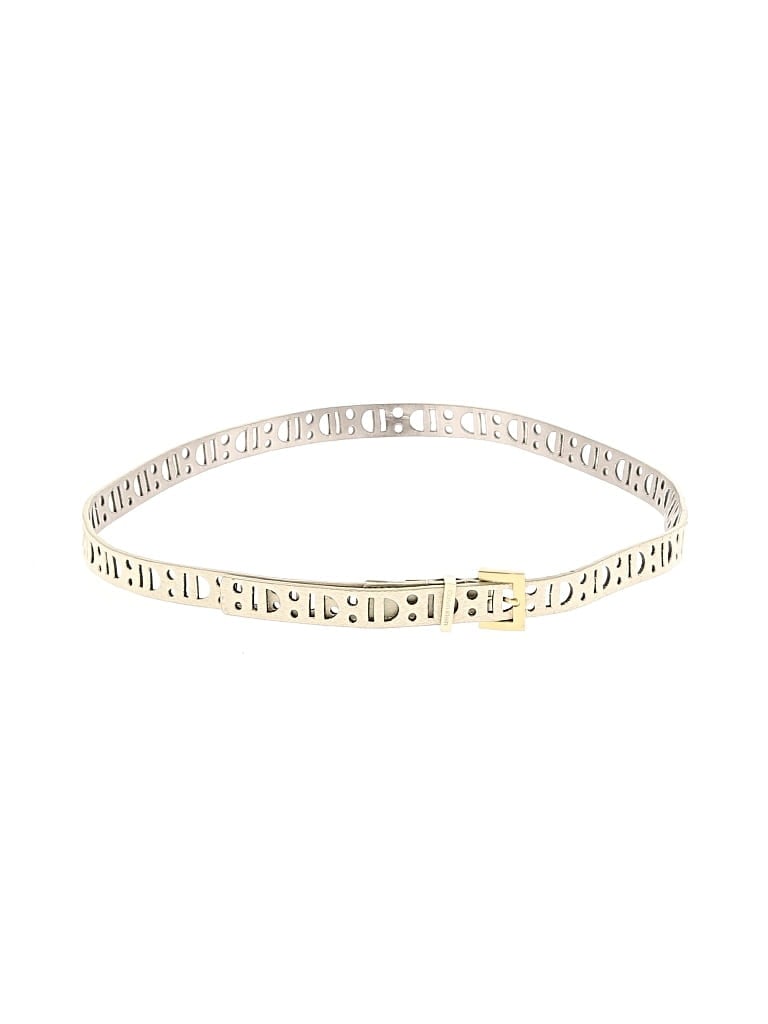 Pre-owned Calvin Klein Belt In White