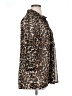Fever 100% Polyester Animal Print Brown 3/4 Sleeve Blouse Size XL - photo 4