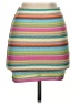 Shein Stripes Teal Tan Casual Skirt Size 2 - photo 2