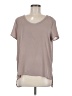 Soprano 100% Polyester Gray Short Sleeve Top Size M - photo 1