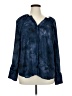 Worthington 100% Polyester Blue Long Sleeve Blouse Size 1X - photo 1