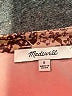 Madewell 100% Polyester Paisley Burgundy Long Sleeve Blouse Size S - photo 7