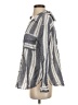 She + Sky Stripes Gray Long Sleeve Button-Down Shirt Size S - photo 5